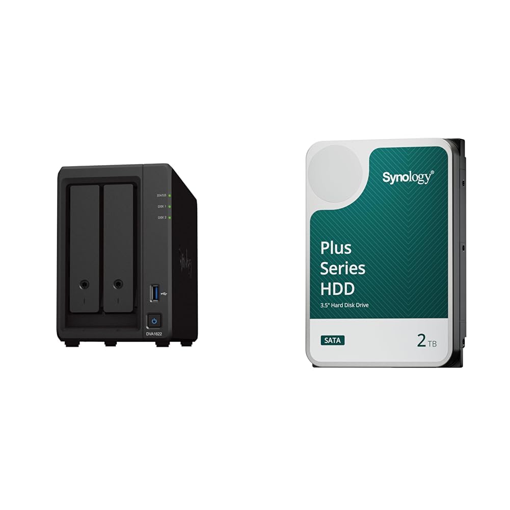 Amazon.co.jp: Synology NAS 2ベイ ディープラーニングNVR DVA1622